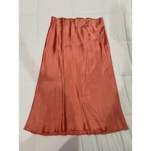 Babaton Pink Slip Silk Skirt Size 14
